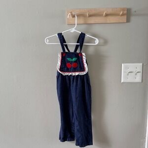 24m. Vintage Healthtex cherry overalls